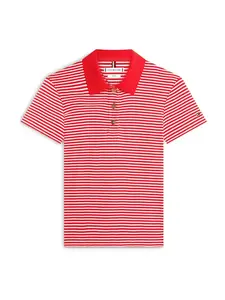 TOMMY HILFIGER Tričko  červená / biela