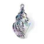 UV Plating Opaque Acrylic Shell Shape Big Pendants