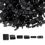 300Pcs 3 Styles 2-Hole Opaque Glass Seed Beads