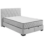 MID.YOU AMERICKÁ POSTEL, 140/200 cm, světle šedá