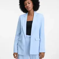 Svetlomodré dámske sako s prímesou ľanu ORSAY
