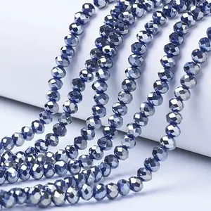 Electroplate Glass Beads Strands