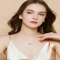 1Pc Sunset Stainless Steel Resin Pendant Necklaces