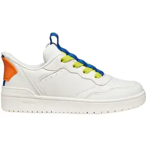 Geox J WASHIBA FAST IN BO Chlapčenská voľnočasová obuv, biela, veľkosť