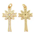 Brass Micro Pave Cubic Zirconia Pendants