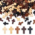 200Pcs 5 Colors Wooden Pendants