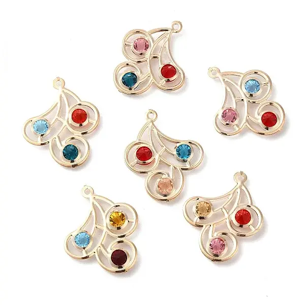 Iron with Glass Pendants