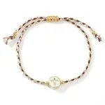 Brass Enamel Bead Braided Bead Bracelets