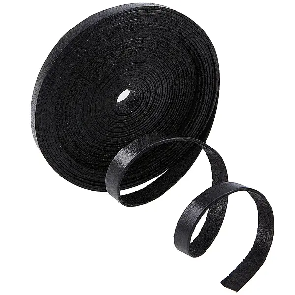 5M Flat Cowhide Leather Cord