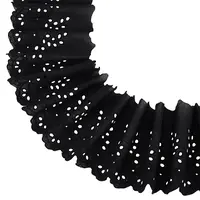 5 Yards Cotton Embroidery Flower Wavy Edged Lace Ribbons