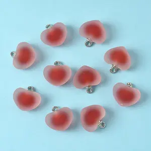 10Pcs Frosted Resin Pendants