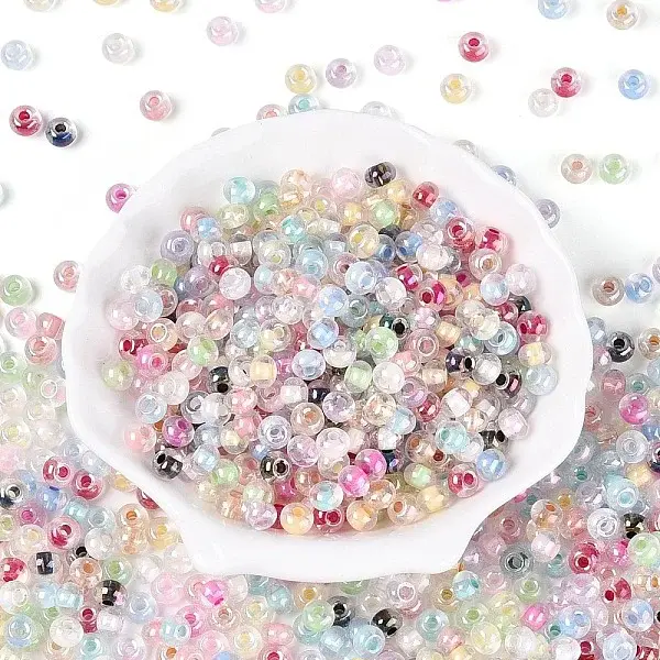 Inside Colours Transparent Glass Seed Beads
