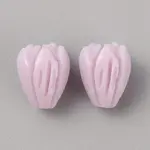 Opaque Resin Flower Rose Beads