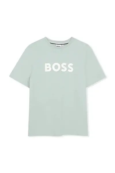 BOSS  Dětské bavlněné tričko