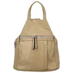 Stylový dámský koženkový batoh Narcisa, béžový