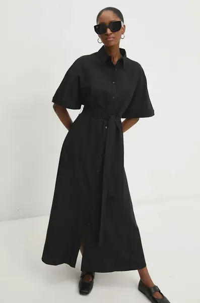 Šaty Answear.LAB černá barva, maxi