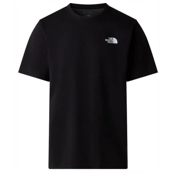 The North Face M MONTE REGULAR SHORT SLEEVE TEE-GRAPHIC Pánské tričko, černá, velikost