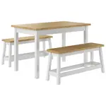 Livetastic JÍDELNÍ SET, borovice, přírodní barvy, bílá