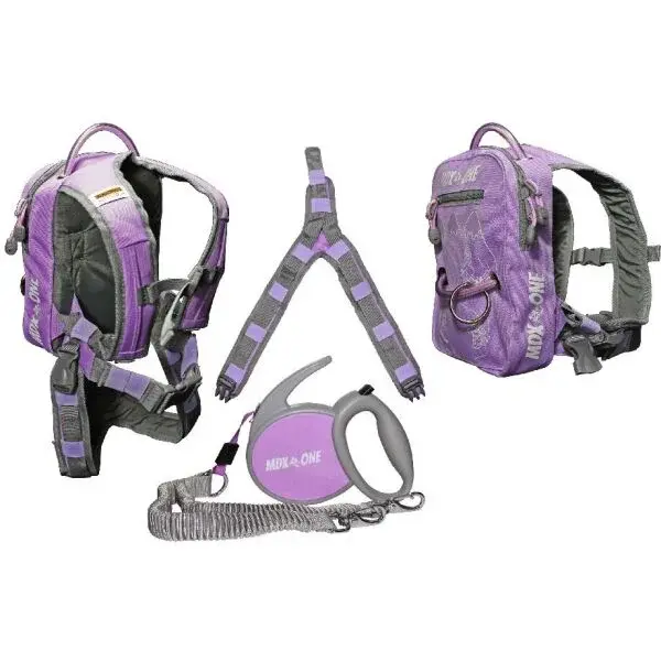 MDXONE OX BACKPACK Detský postroj, fialová, veľkosť