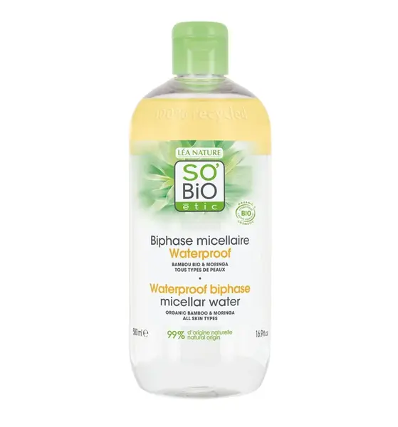 SO’BiO étic Micelární dvoufázová voda Pur Bamboo BIO 500 ml