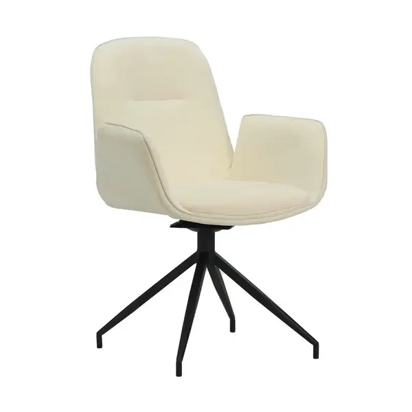 MID.YOU ŽIDLE S PODRUČKAMI, žinylka, krémová, bílá, béžová