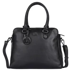 Dámska kožená kabelka Bellicci Kamila - čierna