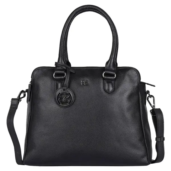 Dámska kožená kabelka Bellicci Kamila - čierna