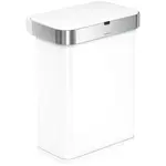 Simplehuman Sensor 58 L - bílá ocel - Bezdotykový koš