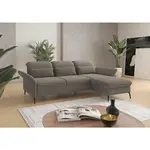Sit & More ROHOVÁ SEDAČKA, textil, jílová barva