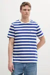 Bavlněné tričko Tommy Hilfiger modrá barva, MW0MW37283