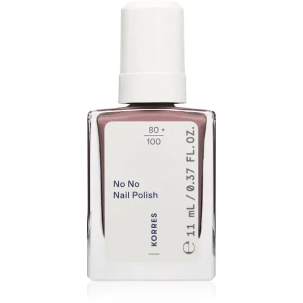 Korres No No Nail Polish ošetrujúci lak na nechty odtieň 66 Prune 11 ml