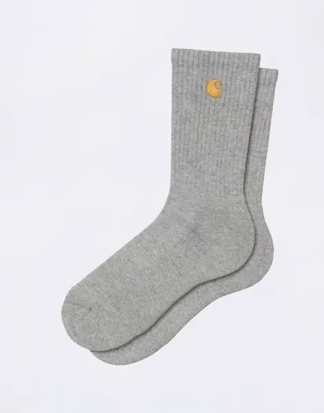 Carhartt WIP Chase Socks Grey Heather/ Gold