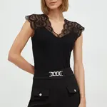 Halenka Morgan DELO dámská, černá barva, hladká, DELO