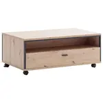 MID.YOU KONFERENČNÍ STOLEK, antracitová, barvy dubu, kov, kompozitní dřevo, 115/46/70 cm