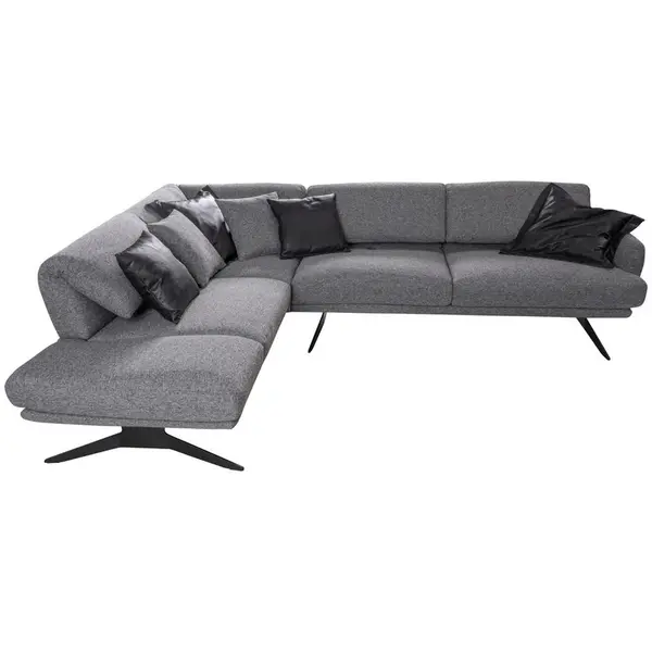 Ada Austria ROHOVÁ SEDAČKA, textil, šedá