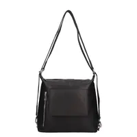 Dámska kožená kabelka/batoh SendiDesign Jena - čierna