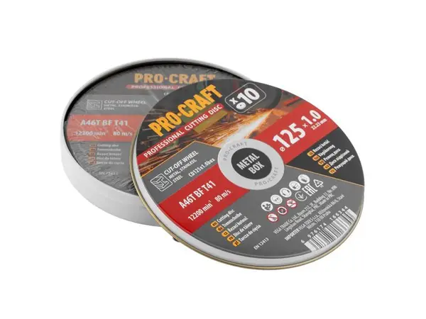 Kotouč řezný PROCRAFT 125x1.0mm bal. 10ks