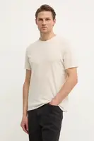 Bavlněné tričko American Vintage béžová barva, MDEV02AE25