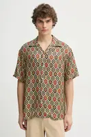 Košile Drôle de Monsieur La Chemise Ornements pánská, tmavomodrá barva, relaxed, F-SH198-VI015-NY