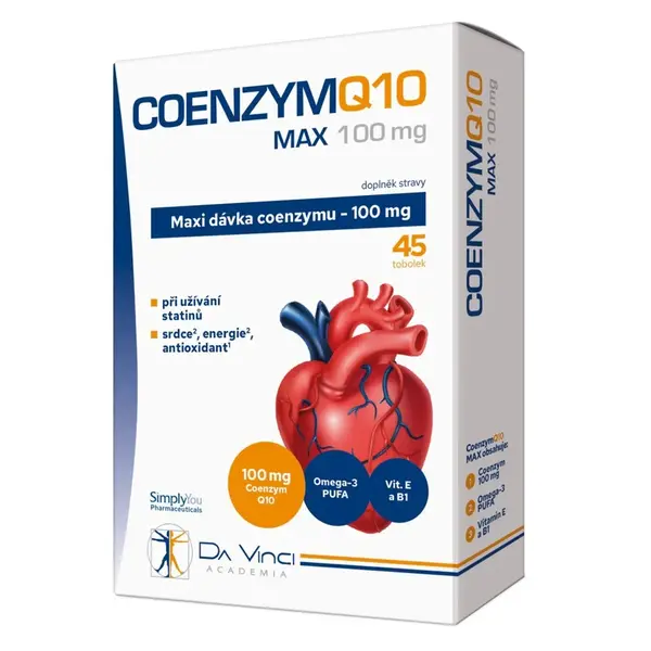 Coenzym Q10 Max 100mg Da Vinci Academia 45 tobolek