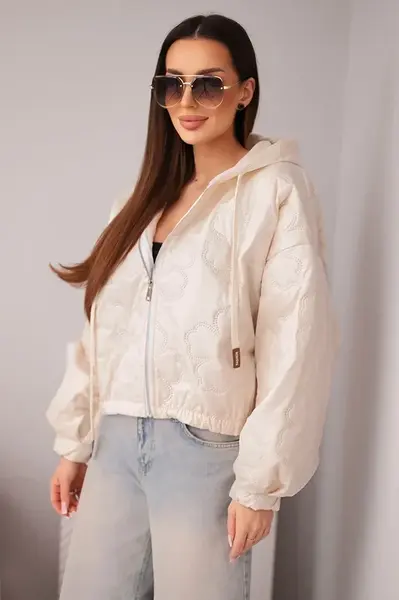 Dámská prošívaná bunda s kapucí