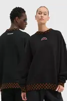 Bavlněná mikina Sprayground černá barva, s aplikací, SP646CHECK