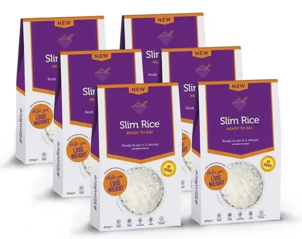 Slim Pasta Konjakové těstoviny ve tvaru rýže bez nálevu, výhodný balíček 5+1