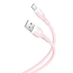XO kabel NB212 USB - USB-C, 1 m, růžový