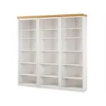 MID.YOU KNIHOVNA, barvy borovice, medová, borovice, 223/222/34 cm