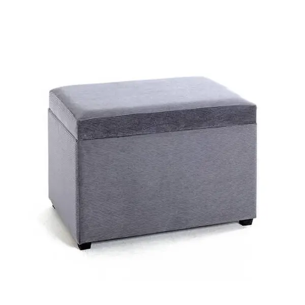 TRUHLOVÁ LAVICE, textil, kompozitní dřevo, 58/42/39 cm