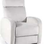 SIGNAL Relaxační polohovací křeslo OLIMP VELVET sv. šedé BLUVEL 03