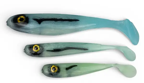 Yaccuza gumová nástraha hand made killer airbrush blue silver ghost - 12,5 cm 11 g 2 ks