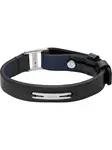 FOSSIL Náramok 'MACHINE'  tmavomodrá / čierna