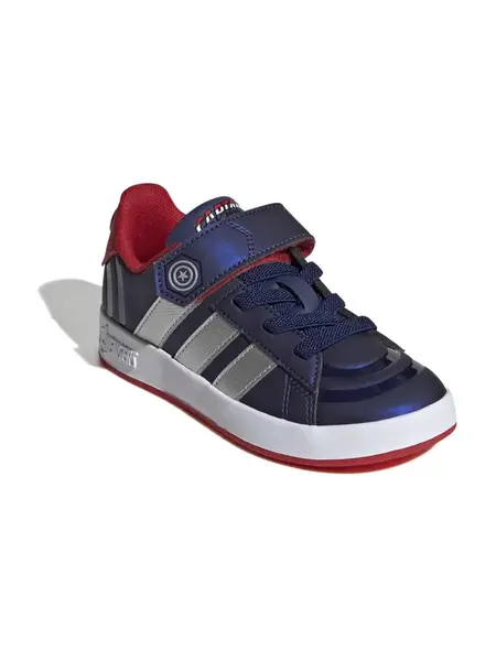ADIDAS SPORTSWEAR Tenisky 'GRAND COURT CAPT AMERICA'  tmavomodrá / tmavočervená / strieborná